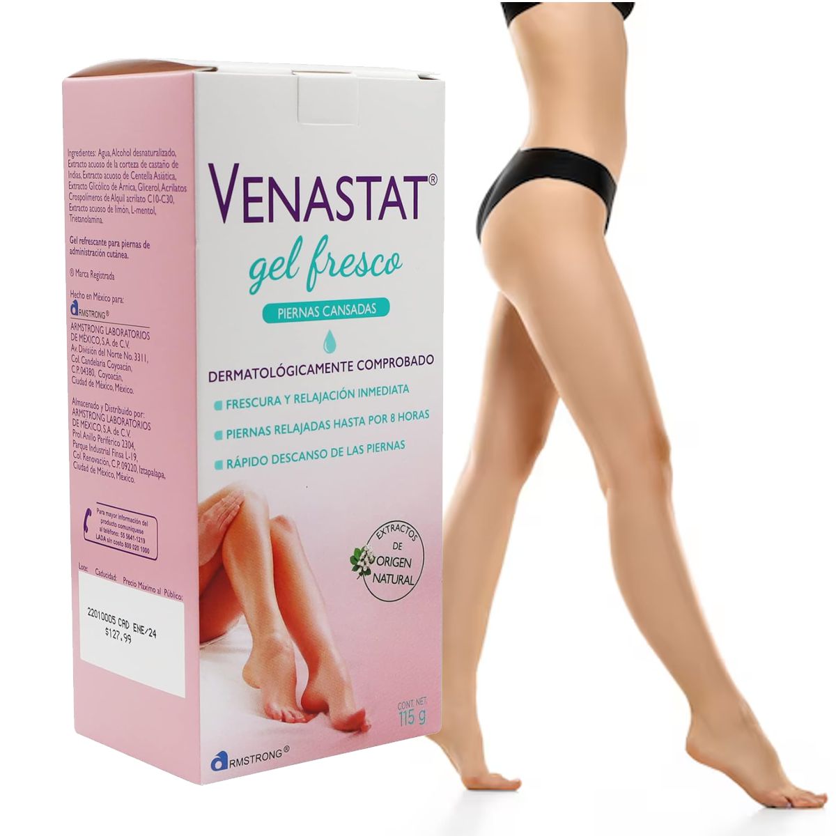 Venastat Gel Fresco 115 Gr Piernas Cansadas